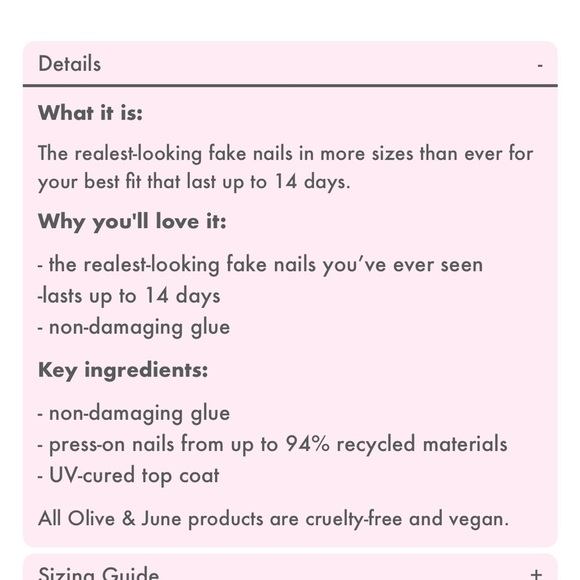 Floral press-on nails - Picture 7 of 8